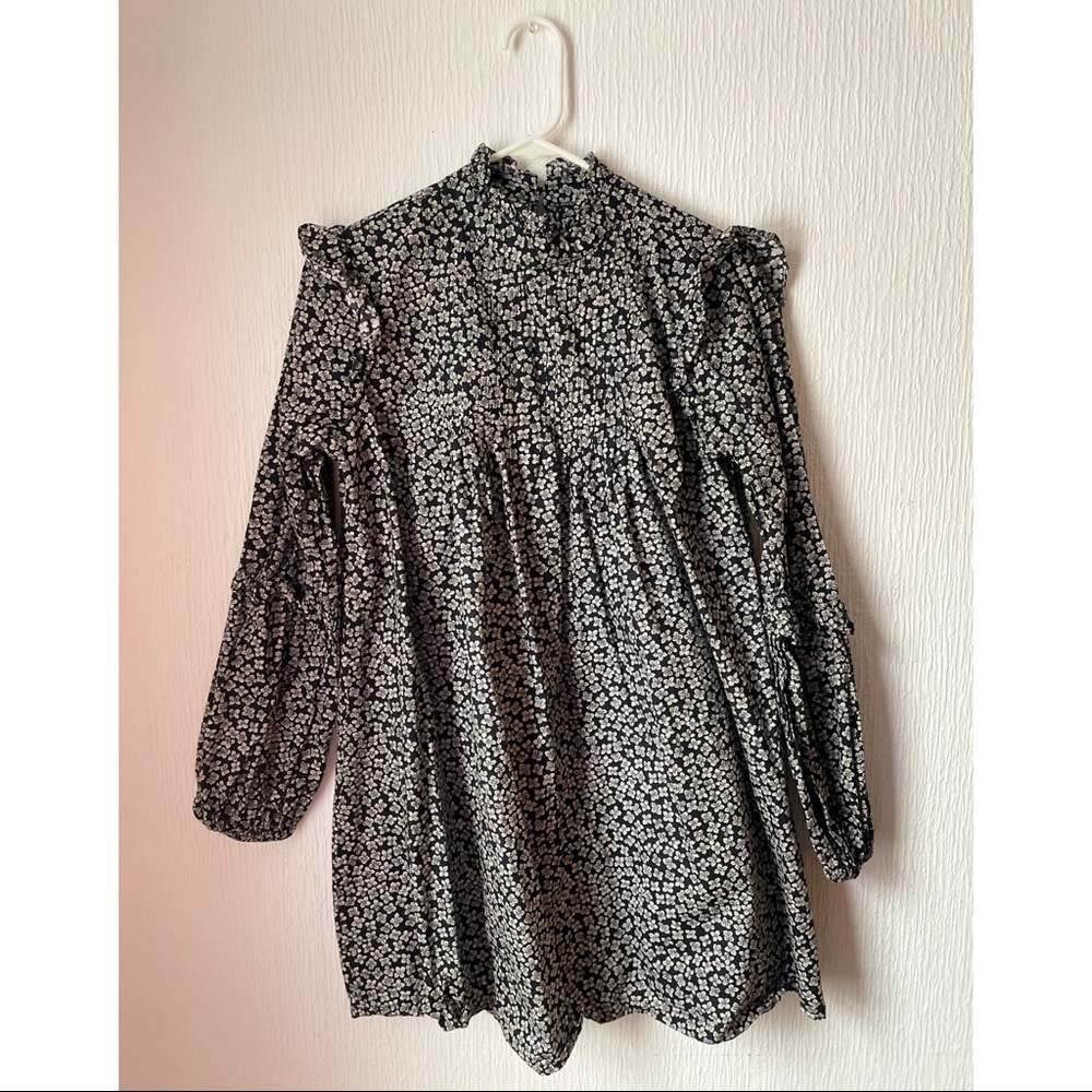 Black And White Flower Dress